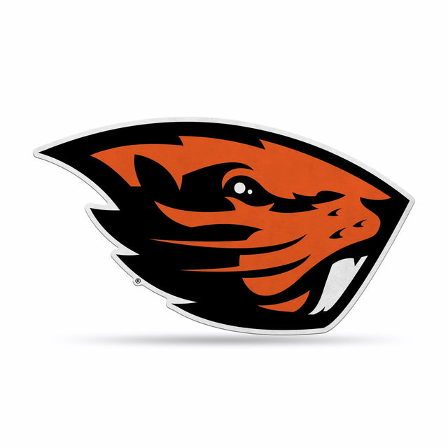 Diseño de logotipo recortado con forma de banderín de los Oregon State Beavers