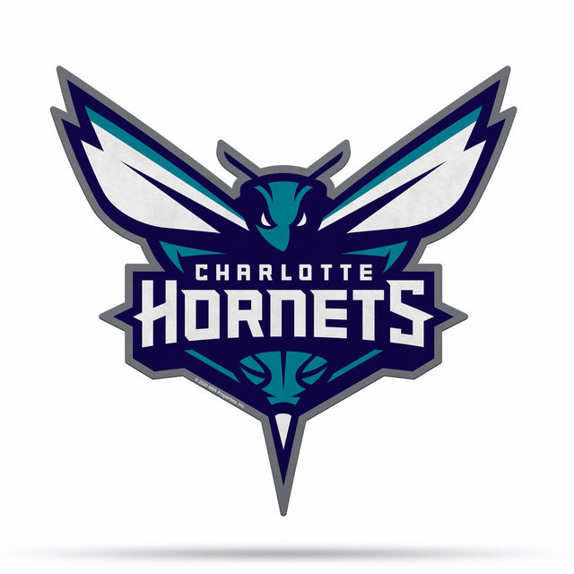 Charlotte Hornets Pennant Shape Cut Logo Design