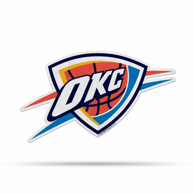 Oklahoma City Thunder Pennant Shape Cut Logo Design