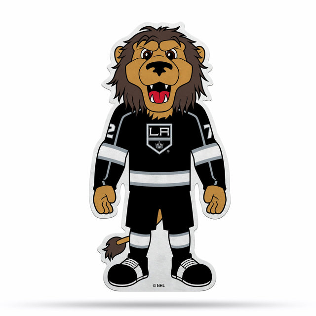 Diseño de mascota con forma de banderín de Los Angeles Kings cortado a medida