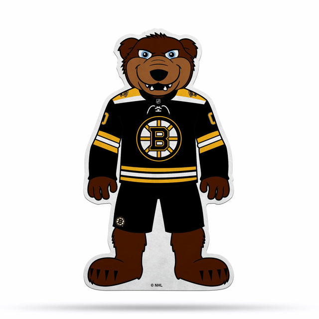 Diseño de mascota recortado con forma de banderín de los Boston Bruins