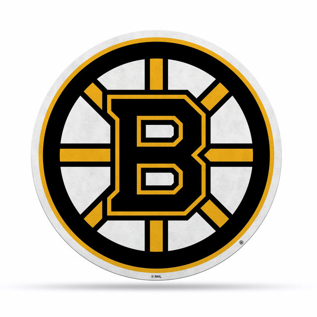 Diseño de logotipo recortado con forma de banderín de los Boston Bruins