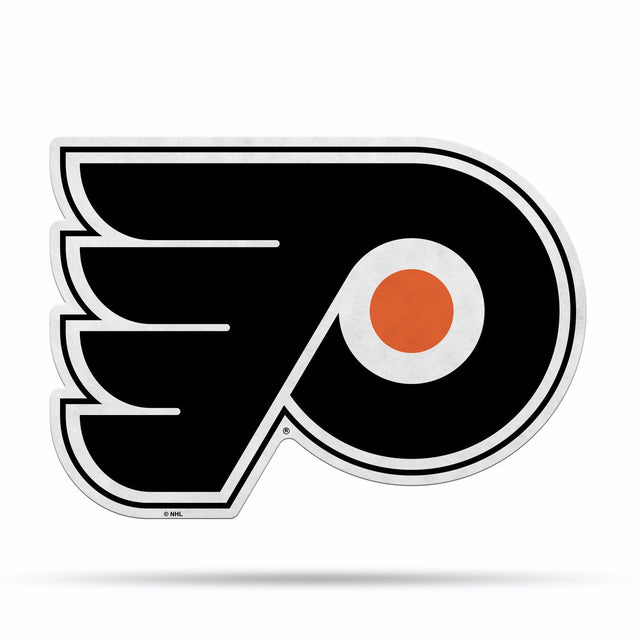 Diseño de logotipo recortado con forma de banderín de los Philadelphia Flyers