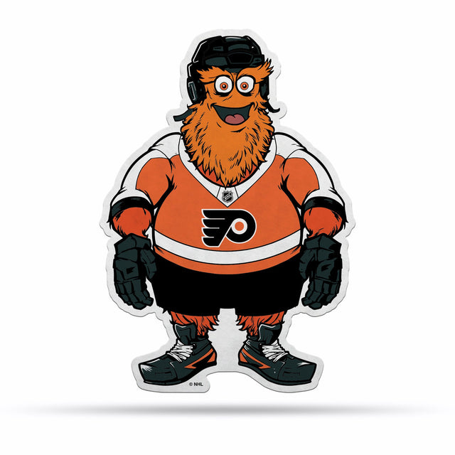 Diseño de mascota recortado con forma de banderín de los Philadelphia Flyers