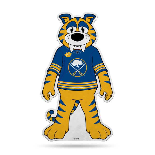 Diseño de mascota con forma de banderín de Buffalo Sabres cortado a medida