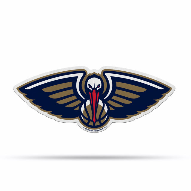 Diseño de logotipo recortado con forma de banderín de los New Orleans Pelicans