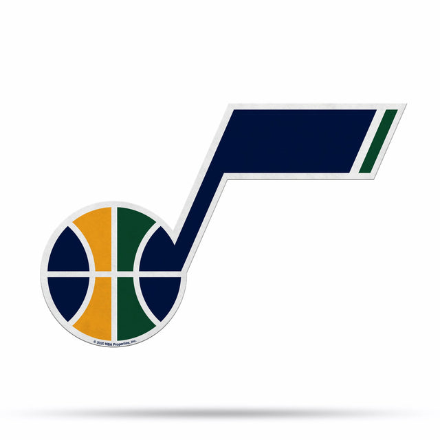 Diseño de logotipo recortado con forma de banderín de Utah Jazz