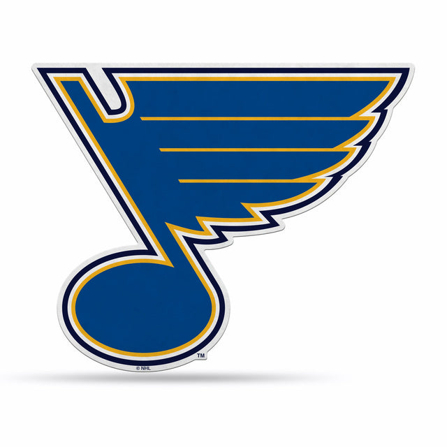 Diseño de logotipo recortado con forma de banderín de los St. Louis Blues