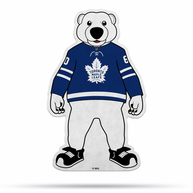 Diseño de mascota recortado con forma de banderín de los Toronto Maple Leafs