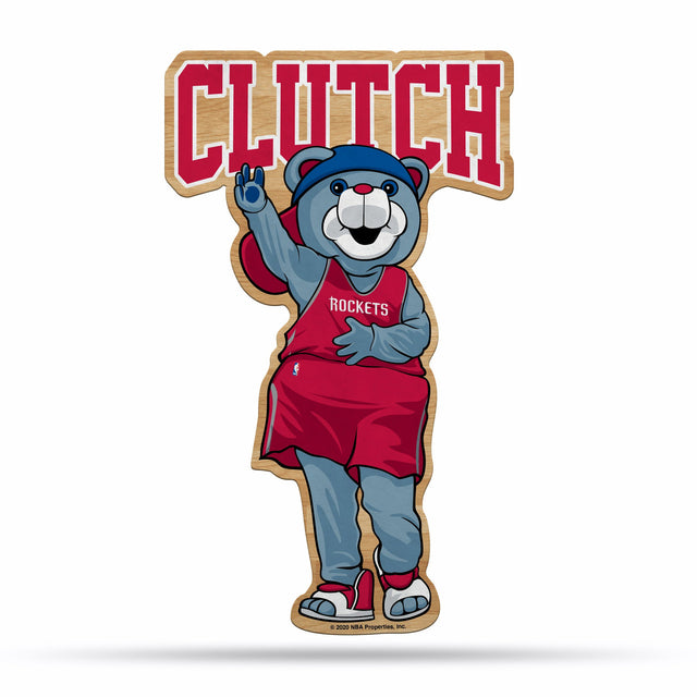 Houston Rockets Pennant Shape Cut Mascot Design