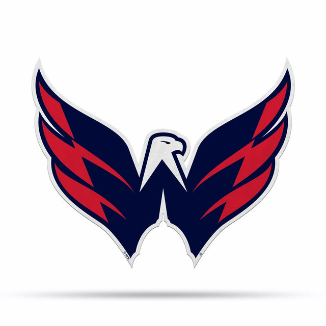 Diseño de logotipo recortado con forma de banderín de Washington Capitals