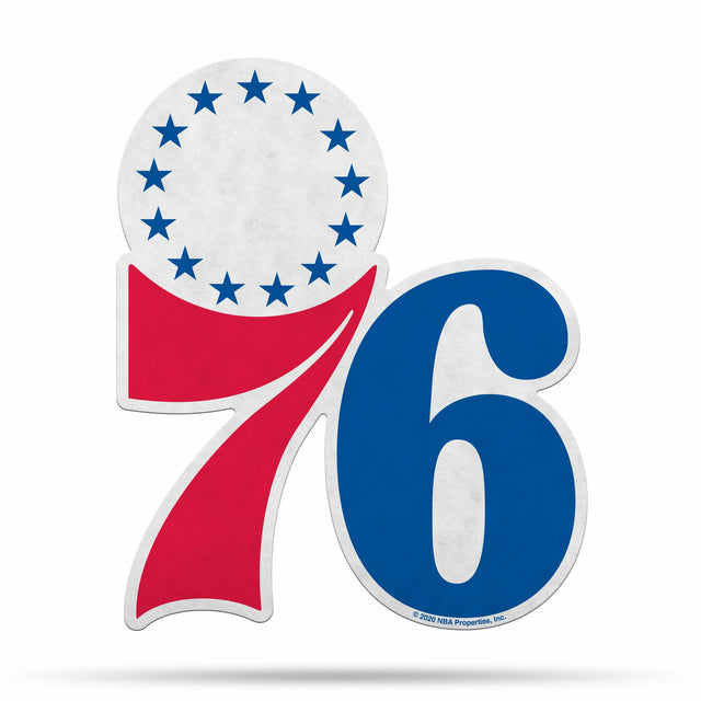 Philadelphia 76ers Pennant Shape Cut Logo Design