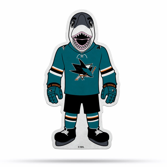 Diseño de mascota recortado con forma de banderín de los San Jose Sharks