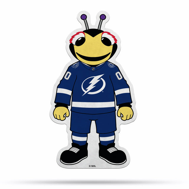 Diseño de mascota recortado con forma de banderín del Tampa Bay Lightning