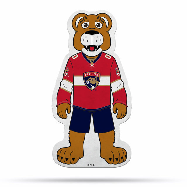 Diseño de mascota recortado con forma de banderín de los Florida Panthers