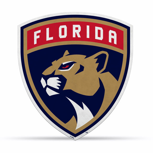 Diseño de logotipo recortado con forma de banderín de los Florida Panthers