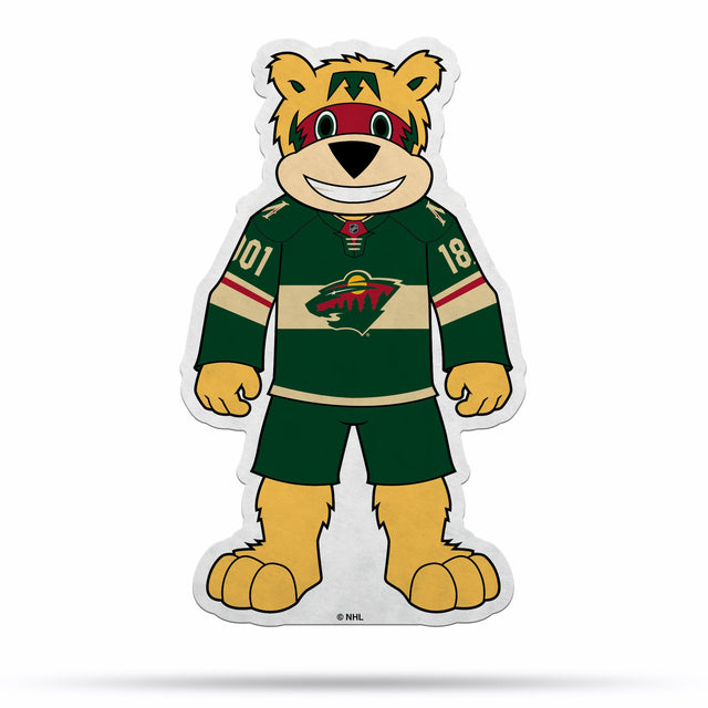 Diseño de mascota con forma de banderín de Minnesota Wild