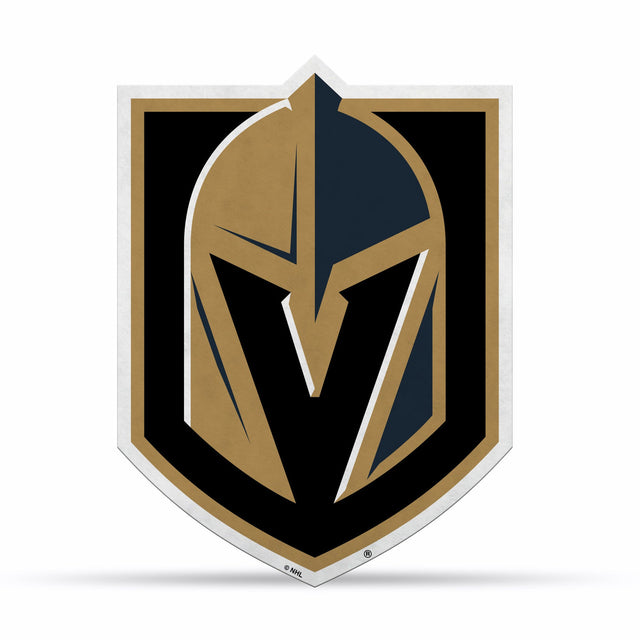 Diseño de logotipo recortado con forma de banderín de los Vegas Golden Knights