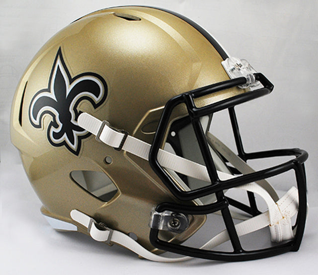 Réplica de casco de velocidad de lujo de los New Orleans Saints