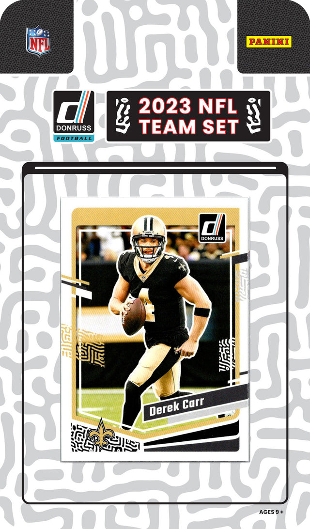 Conjunto del equipo de los New Orleans Saints 2023 de Donruss