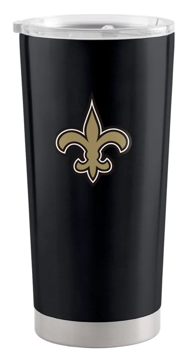 Vaso de viaje de acero inoxidable de 20 oz de los New Orleans Saints