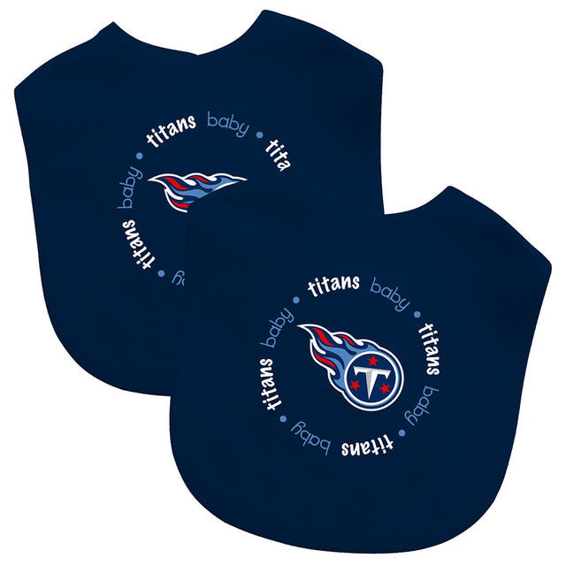 Baberos para bebé Tennessee Titans, paquete de 2