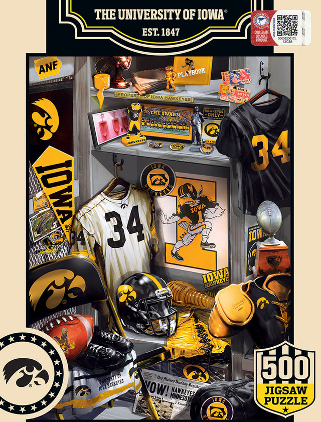 Rompecabezas de 500 piezas de Iowa Hawkeyes para vestuario