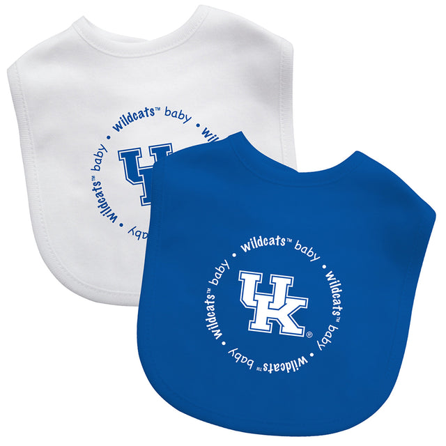 Baberos para bebé Kentucky Wildcats, paquete de 2