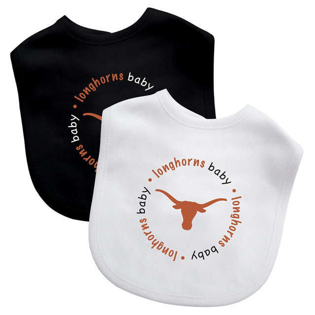 Texas Longhorns Baby Bib 2 Pack