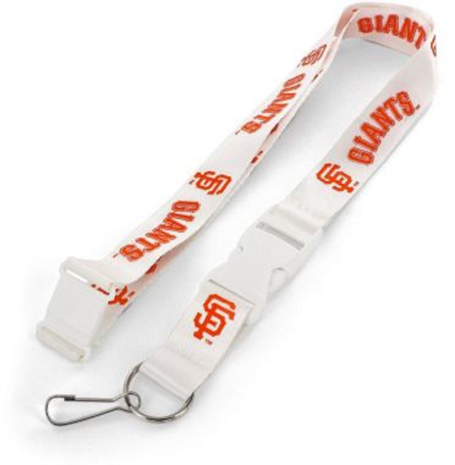 San Francisco Giants Lanyard White with White Buckle