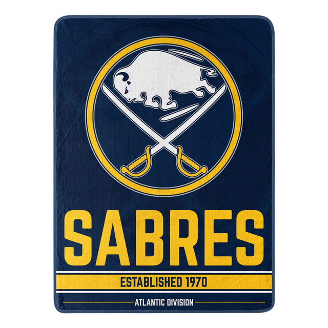 Buffalo Sabres 毛毯 46x60 微型拉舍尔分离设计卷起