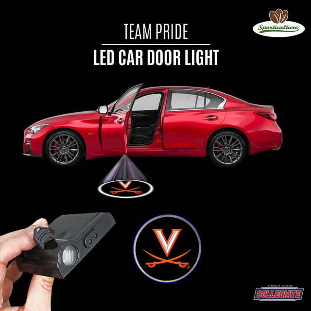 Luz LED para puerta de coche de los Virginia Cavaliers