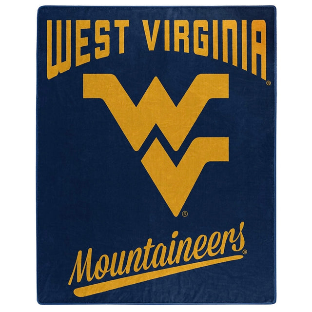 Manta de los Mountaineers de Virginia Occidental de 50 x 60 pulgadas, diseño exclusivo de Raschel