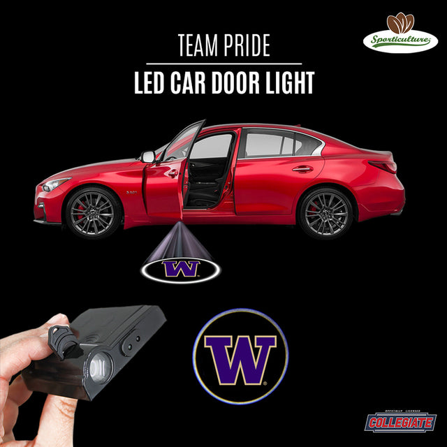 Luz LED para puerta de coche de los Washington Huskies