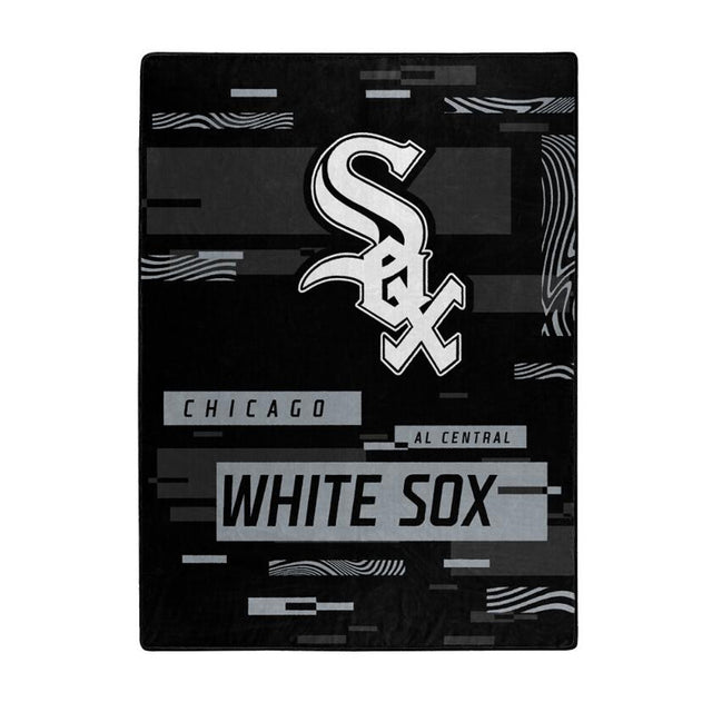 Manta de los White Sox de Chicago de 60 x 80 pulgadas con diseño digitalizado de Raschel