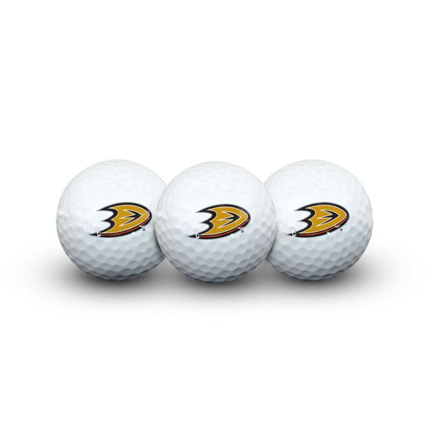 3 pelotas de golf Anaheim Ducks en estuche tipo concha