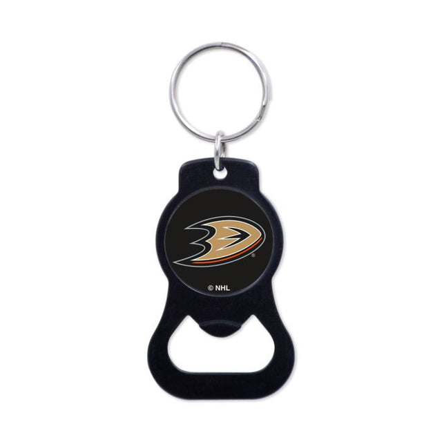 Anaheim Ducks Black Bottle Opener Key Ring