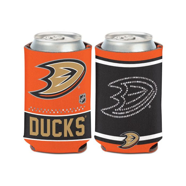 Anaheim Ducks Bling Can Cooler 12 oz.