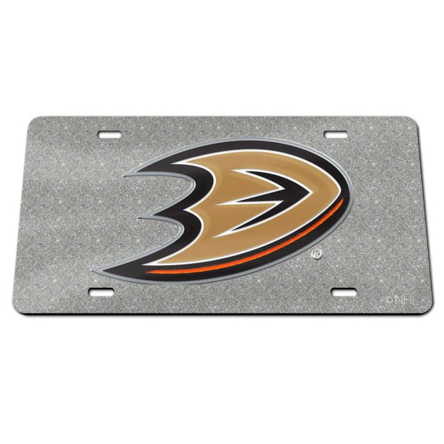 Placa de matrícula especial de acrílico con brillo de los Anaheim Ducks