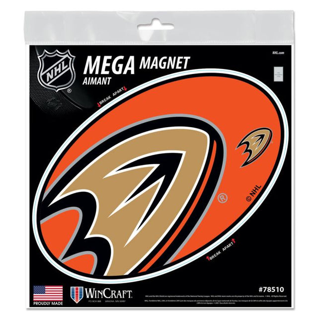 Imanes para exteriores Mega de los Anaheim Ducks, 6" x 6"