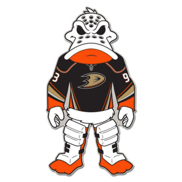 Tarjeta de joyería con pin esmaltado de colección de la mascota de los Anaheim Ducks