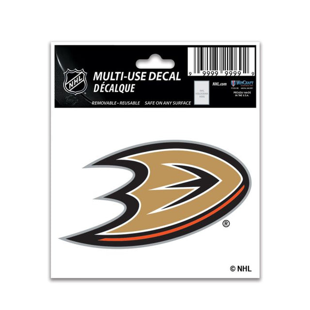 Calcomanía multiusos de los Anaheim Ducks de 3" x 4"