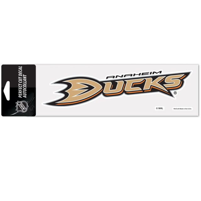 Calcomanías de Anaheim Ducks de corte perfecto de 3" x 10"