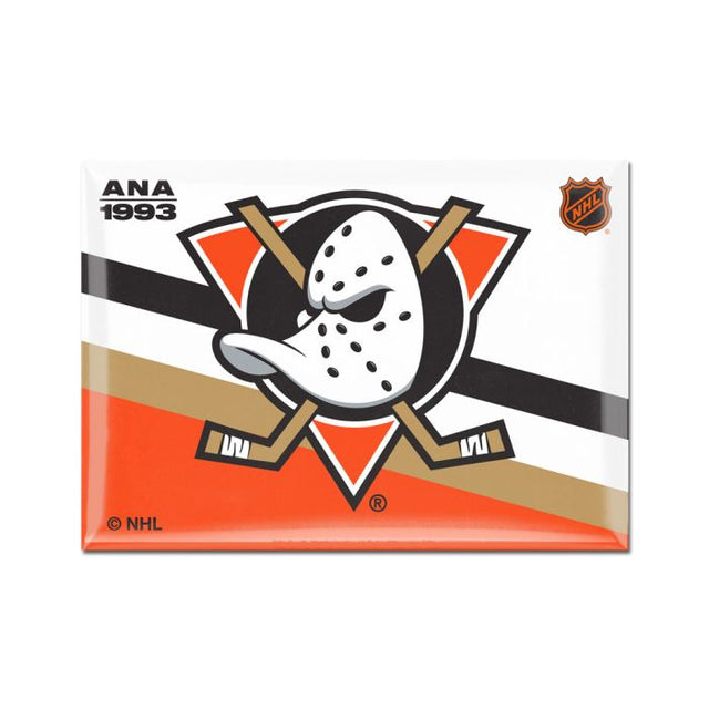 Imán de metal de edición especial de los Anaheim Ducks de 2,5" x 3,5"