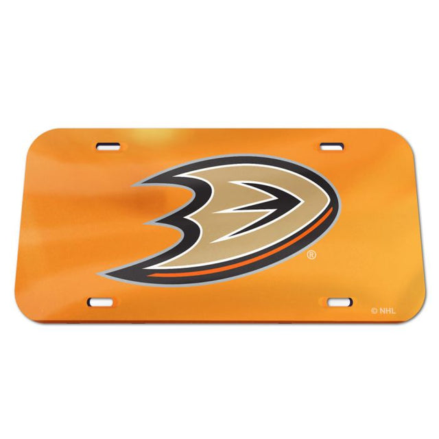 Placa de matrícula especial de acrílico de los Anaheim Ducks