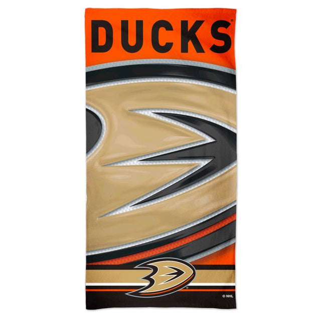 Toalla de playa Spectra de los Anaheim Ducks, 30 x 60 pulgadas