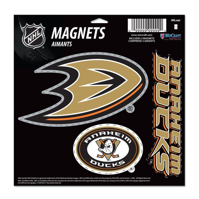 Imán de vinilo de los Anaheim Ducks de 11" x 11"