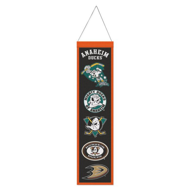 Bandera de lana de los Anaheim Ducks de 20 x 81 cm