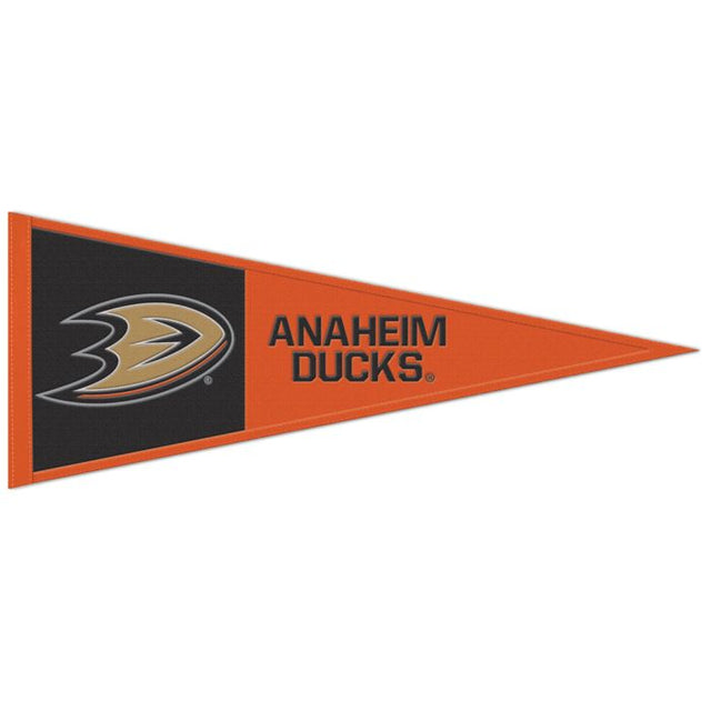 Banderín de lana de los Anaheim Ducks de 13" x 32"