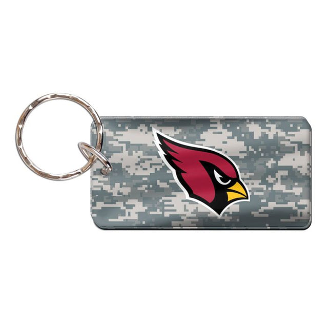 Llavero rectangular con estampado de camuflaje de los Cardenales de Arizona